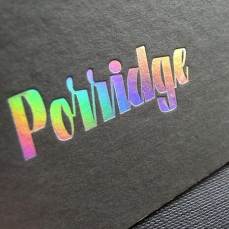 rainbow foiling business cards